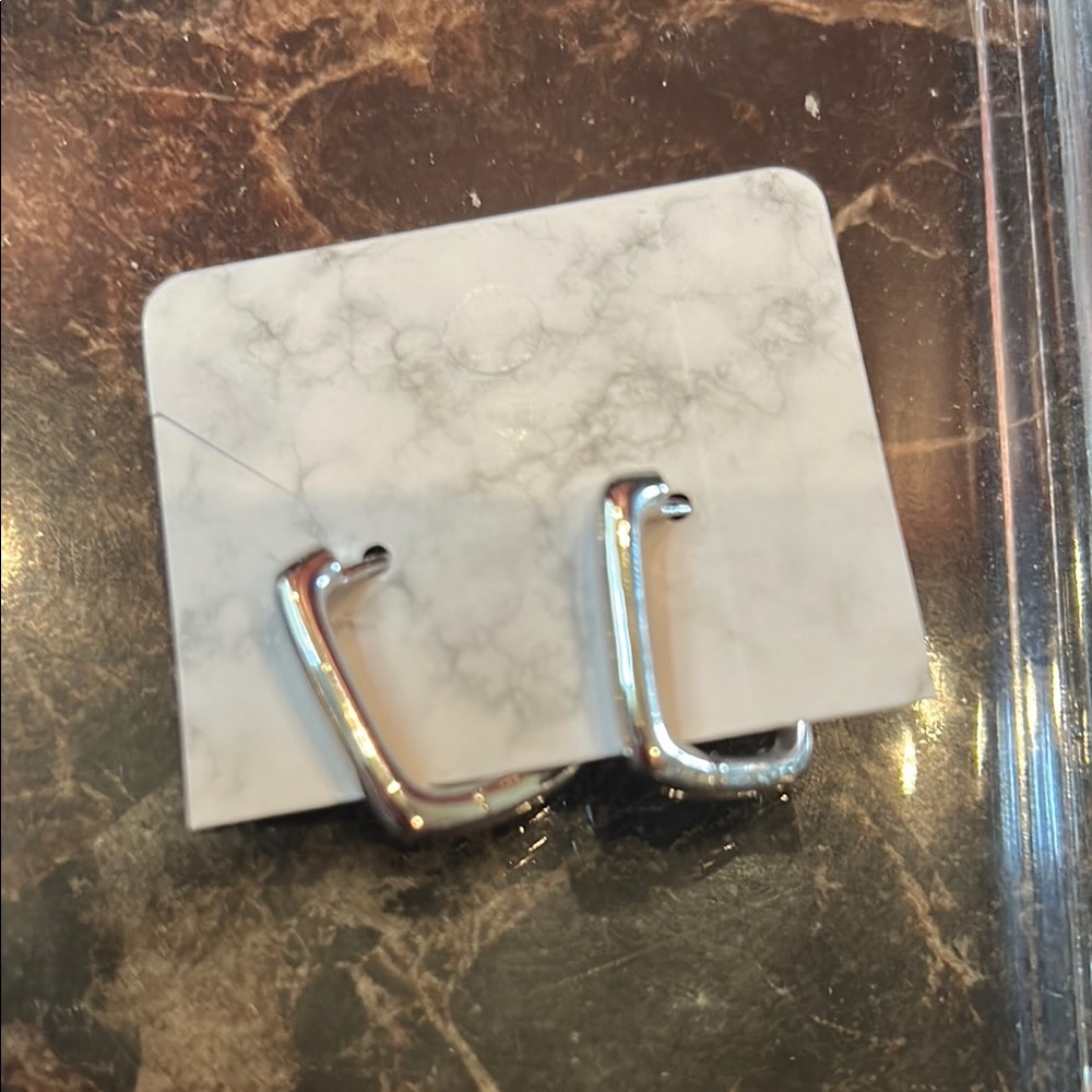 NEW Silver plated Hoop Earrings